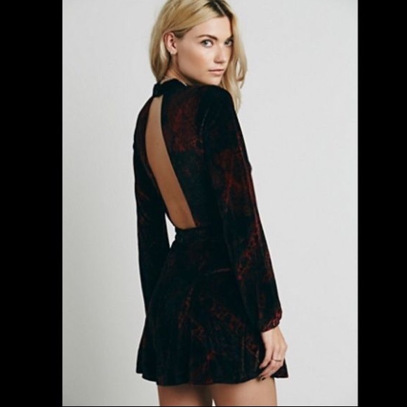 Free People Other - Free People Sz 6 velvet romper tapestry print